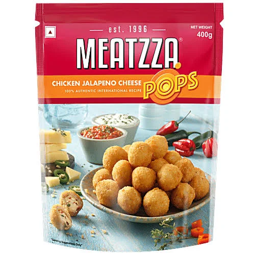 Meatzza Chicken Cheese Pops Jalapeno 400 G